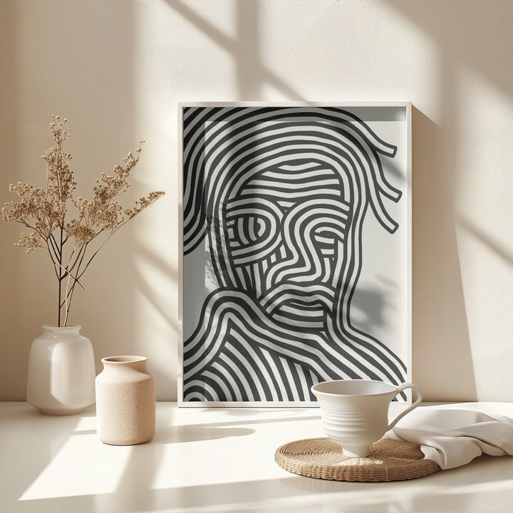 Fine Art Print, Stripe Portrait