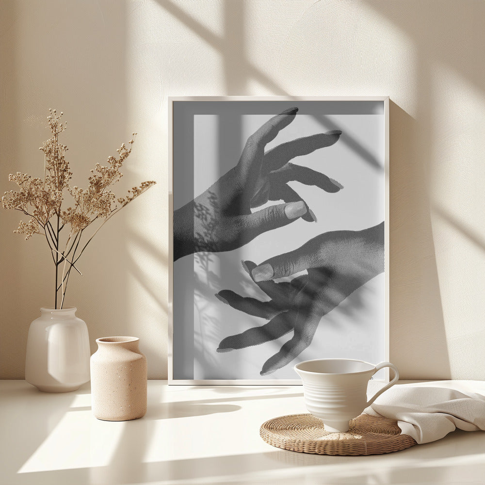 Fine Art Print, Hands B&w