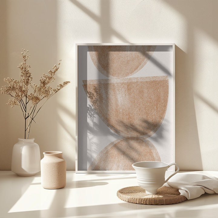 Fine Art Print, Neutral Geometric Balance No.1