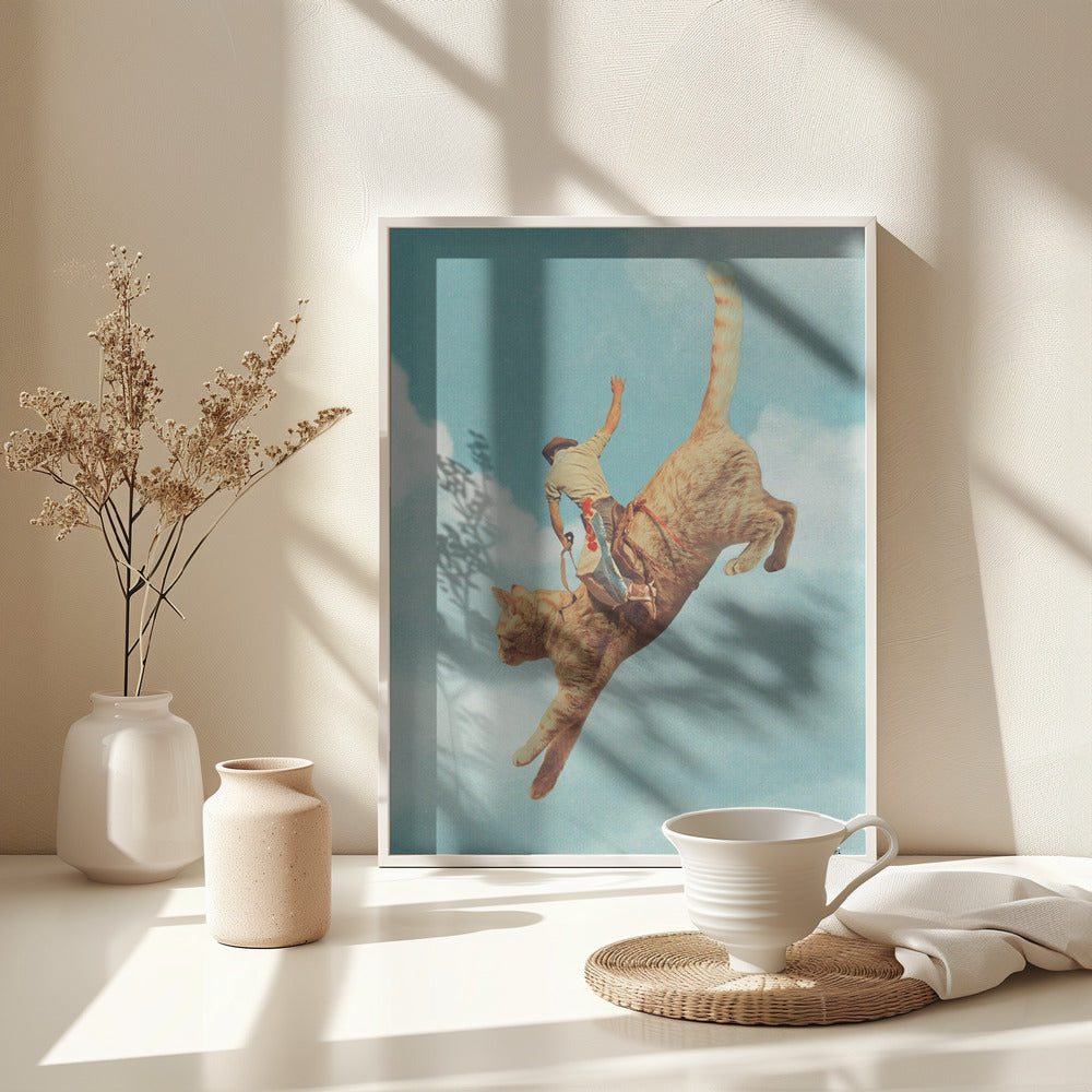 Fine Art Print, Meehaw   Rodio Cat