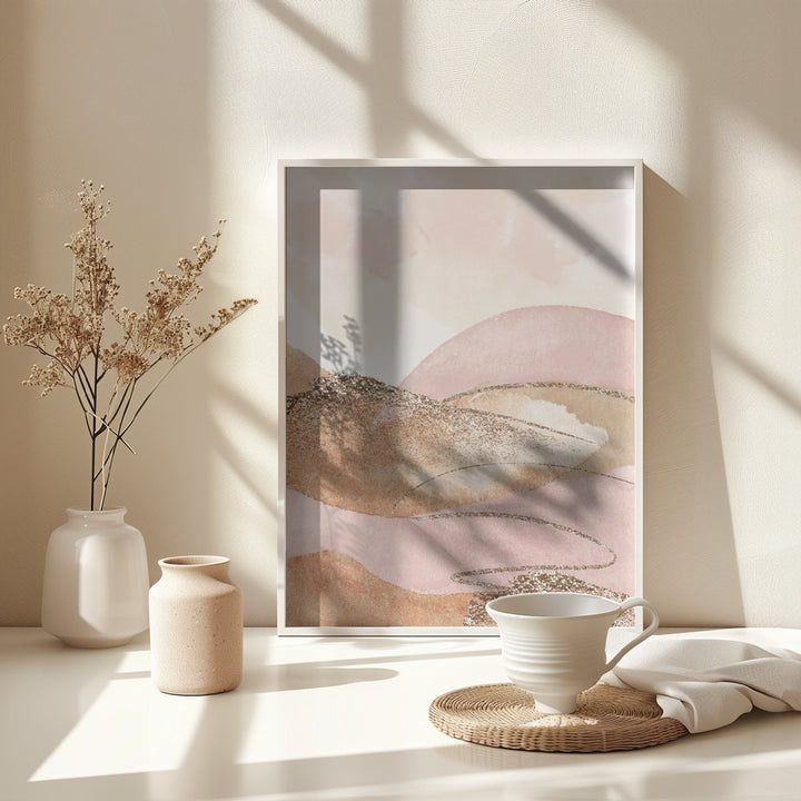 Fine Art Print, Landscape in pink-2