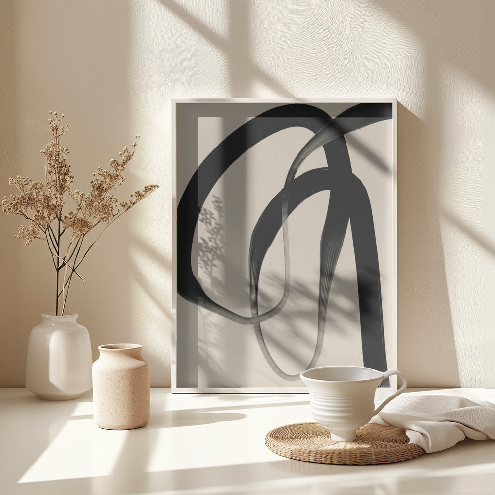 Fine Art Print, Black Strokes No 24