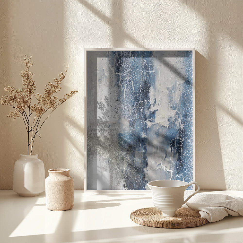 Fine Art Print, Silver over midnight