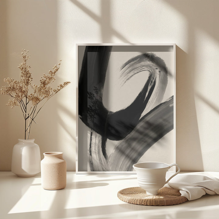 Fine Art Print, Black Strokes No 28