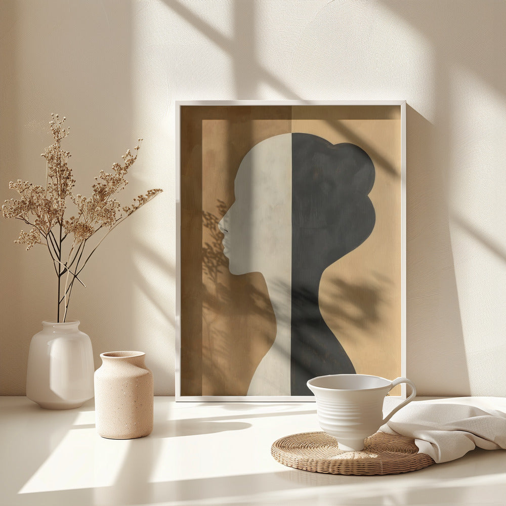 Fine Art Print, Poster Minimalist Portrait 8