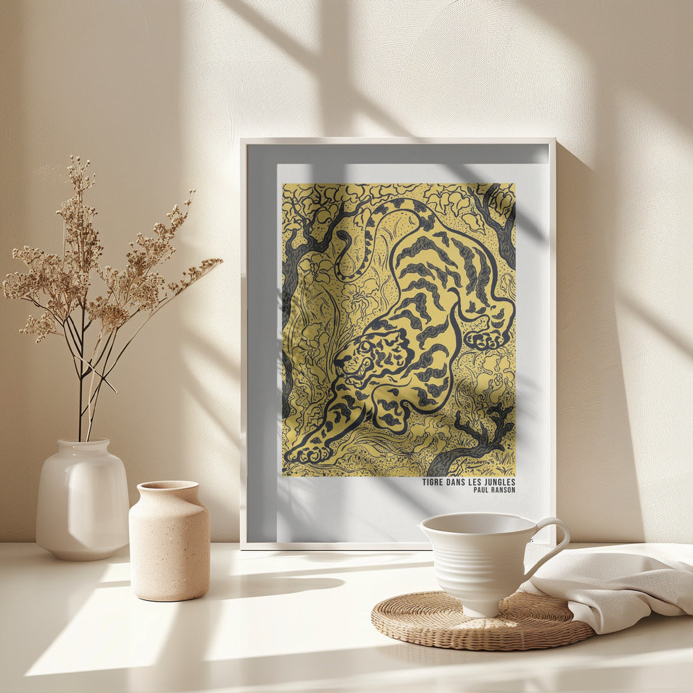 Fine Art Print, Tigre Dans Les Jungles Poster