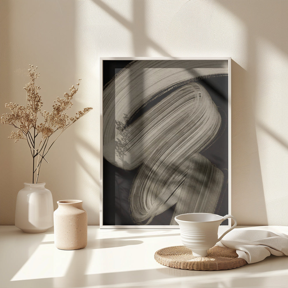 Fine Art Print, Beige strokes no 2