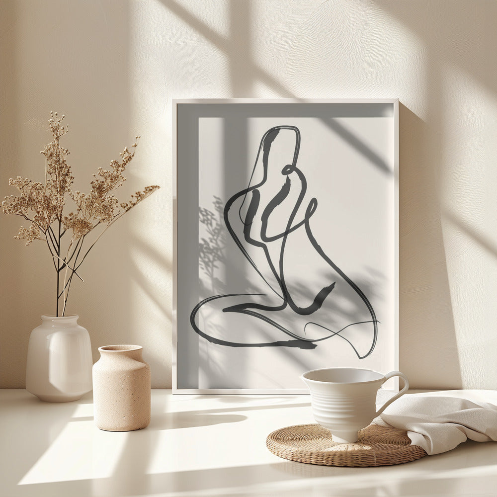 Fine Art Print, Life Drawing Sketch 6