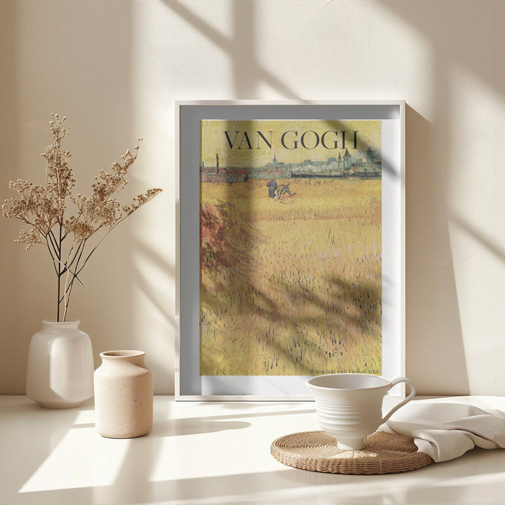 Fine Art Print, Wheat Field With View of Arles (1888)