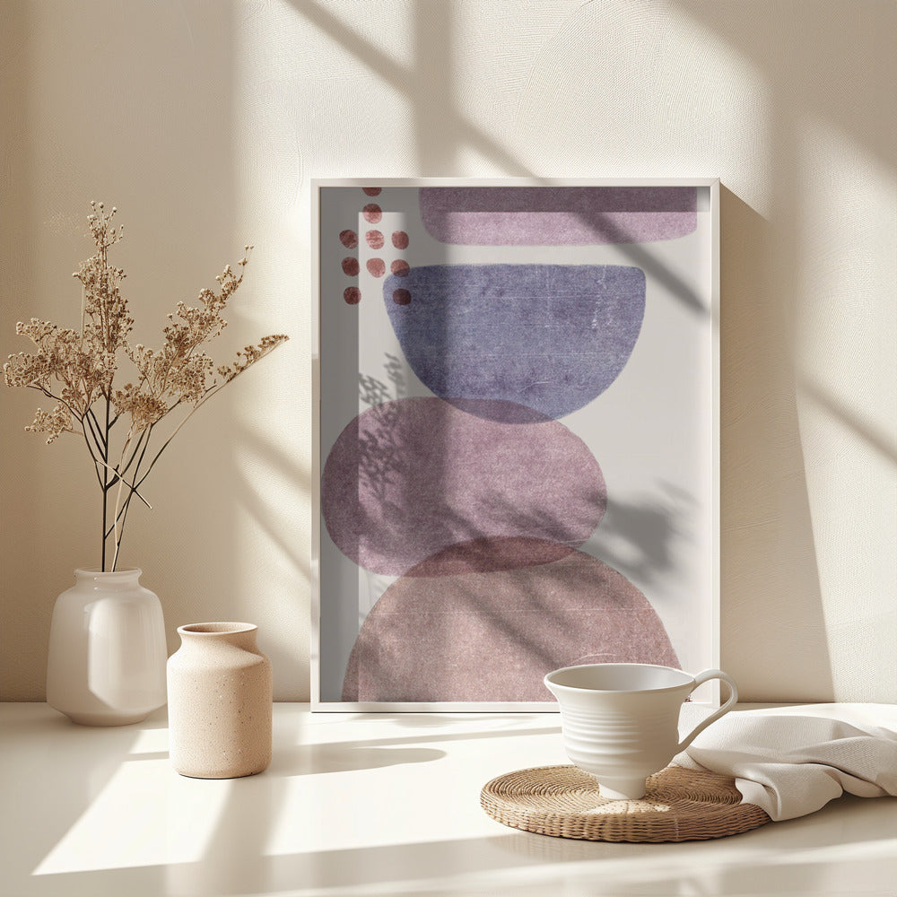 Fine Art Print, Modern Shape Stones