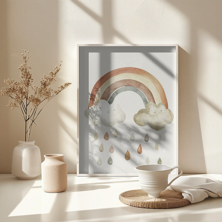 Fine Art Print, Happy rain