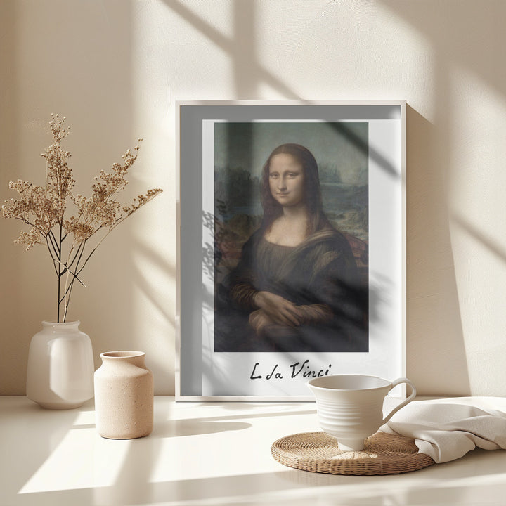 Fine Art Print, Mona Lisa Del Giocondo Signature (1503–1506)