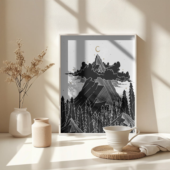 Fine Art Print, Cloud top peaks