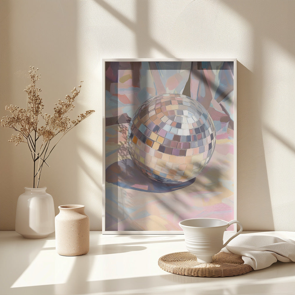 Fine Art Print, Pastel Disco Ball