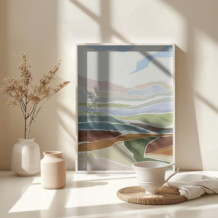 Fine Art Print, Warm and cool landscape