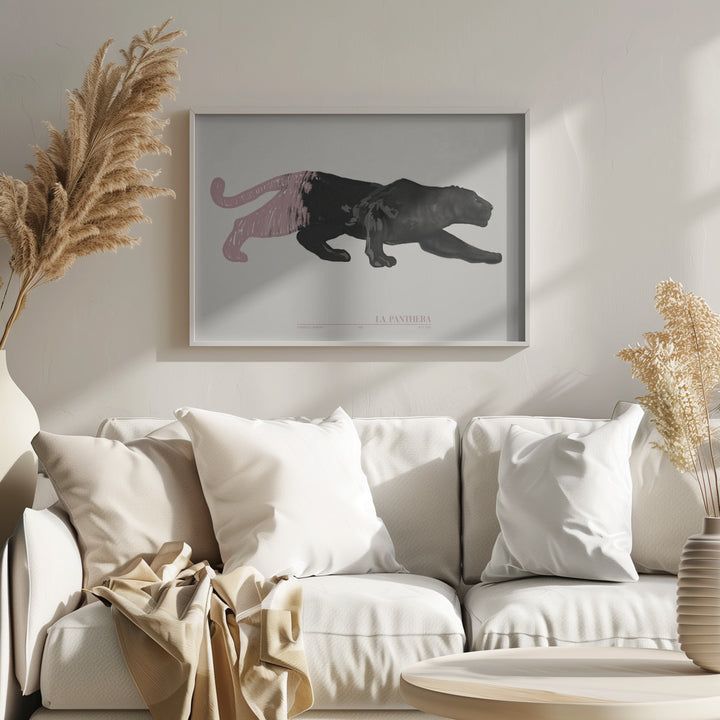 Fine Art Print, La Panthera (pink)