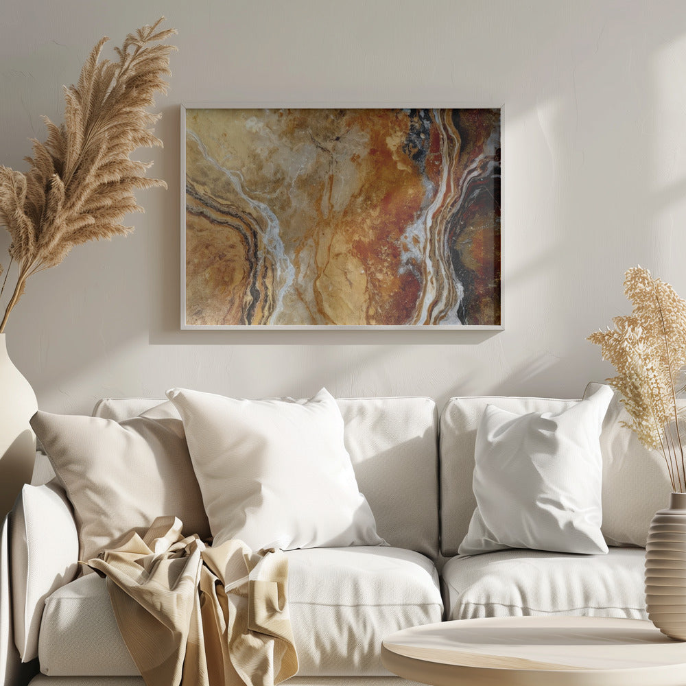 Fine Art Print, Golden Marble