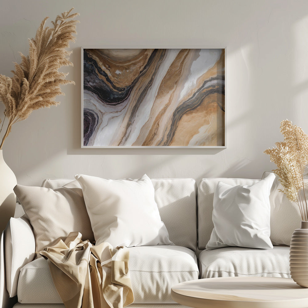 Fine Art Print, Marble In Warm Neutrals