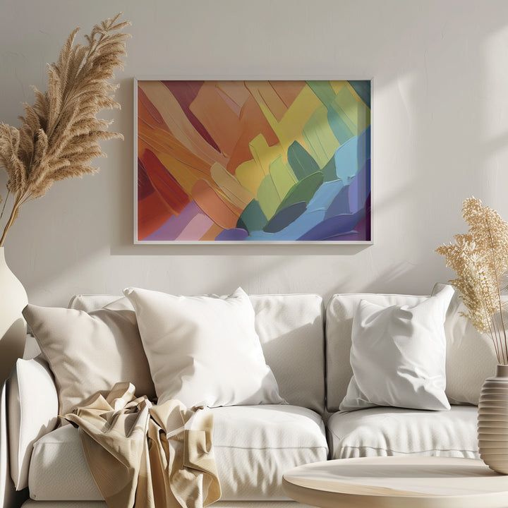 Fine Art Print, abstract colorful background