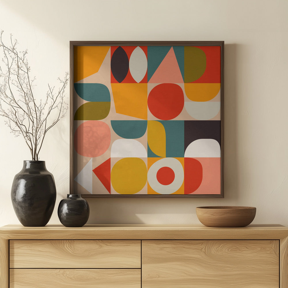 Fine Art Print, Bauhaus Modern Bold