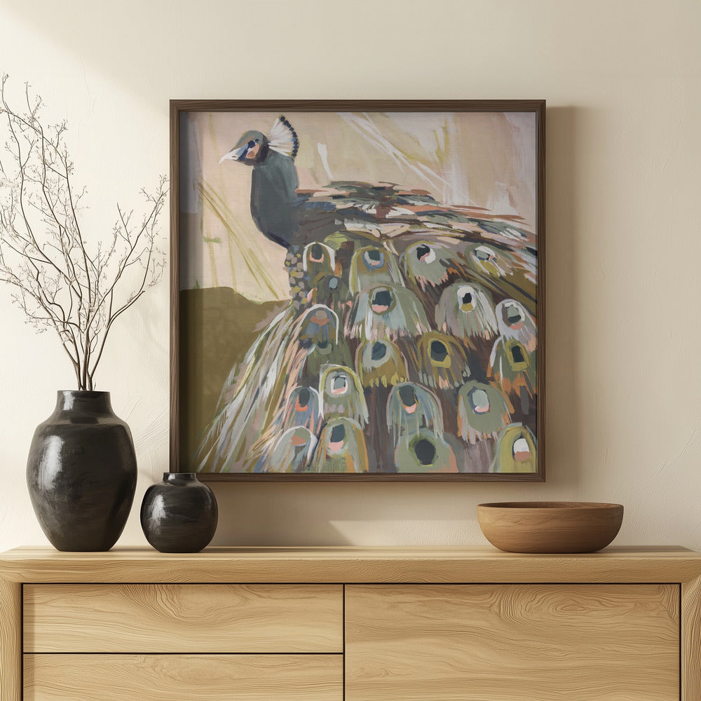 Fine Art Print, Peacock Olive