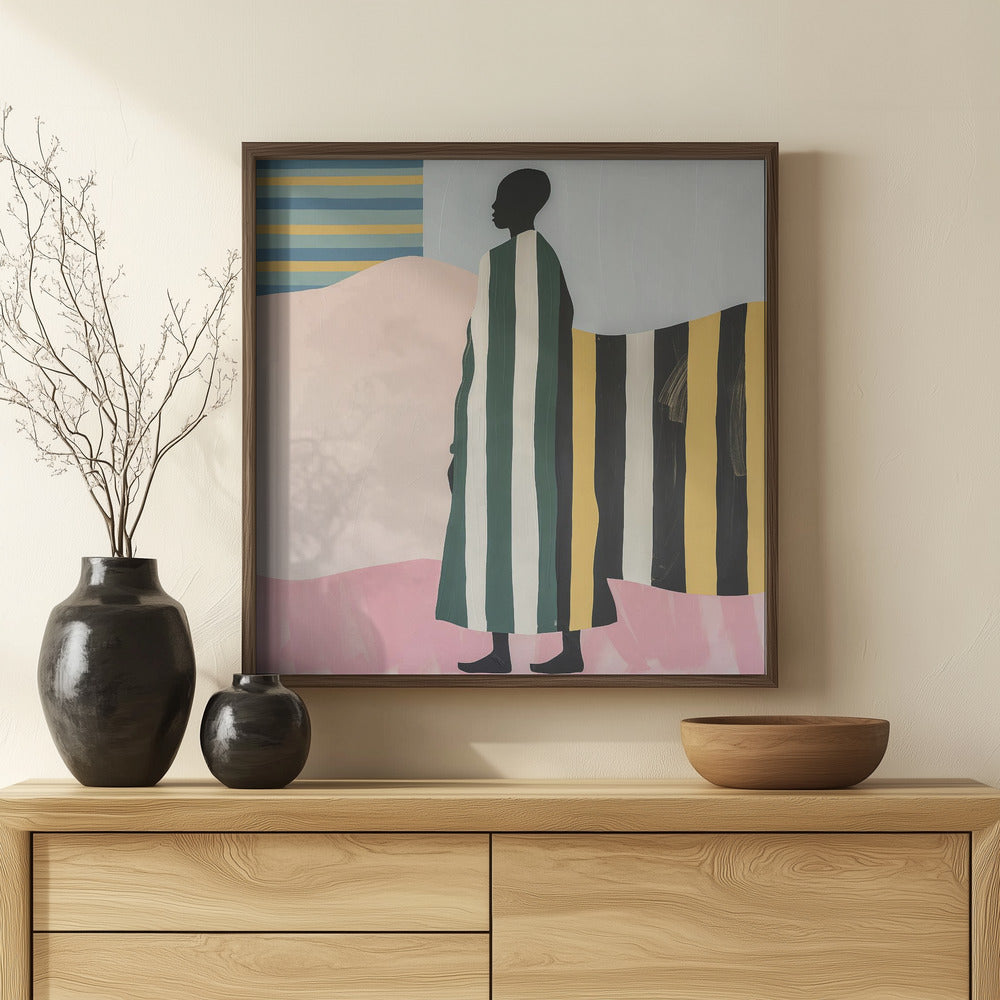 Fine Art Print, Man In Stripes