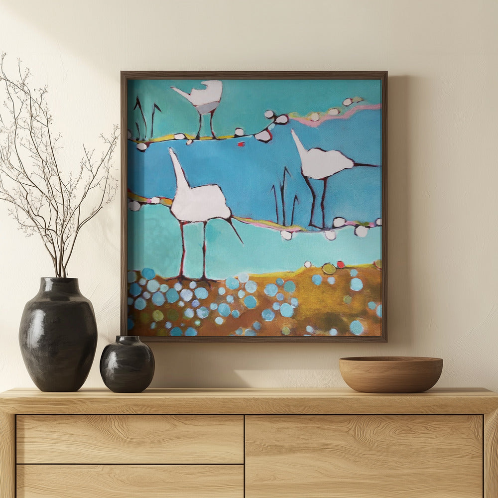 Fine Art Print, Three Egrets