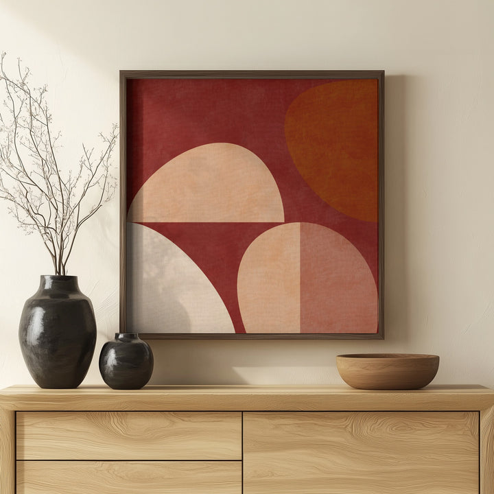 Fine Art Print, Autumn Mid Century Earthy