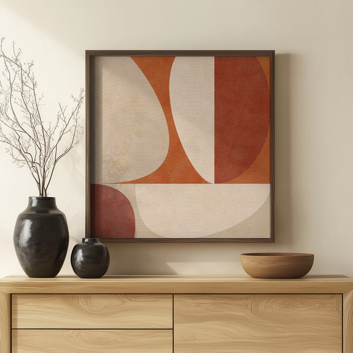 Fine Art Print, Autumn Mid Century Earthy3