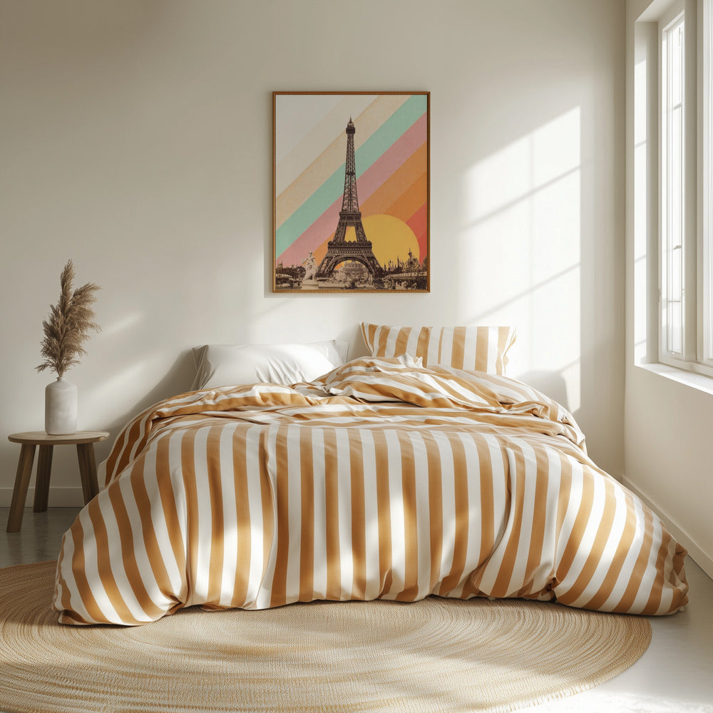 Fine Art Print, Eiffel Tower Rainbow