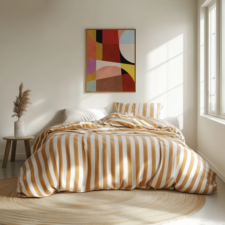 Fine Art Print, Warm Colors Bauhaus Geometry2