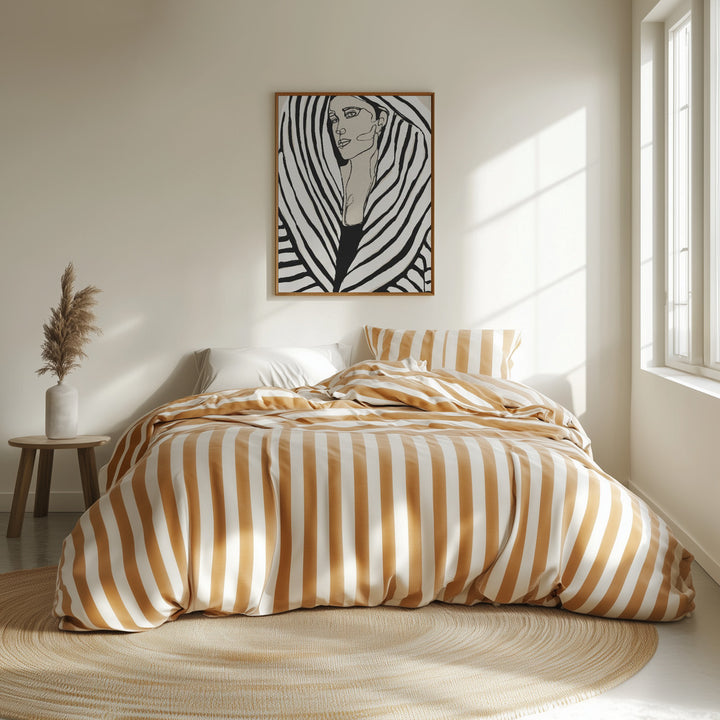 Fine Art Print, Striped Coat