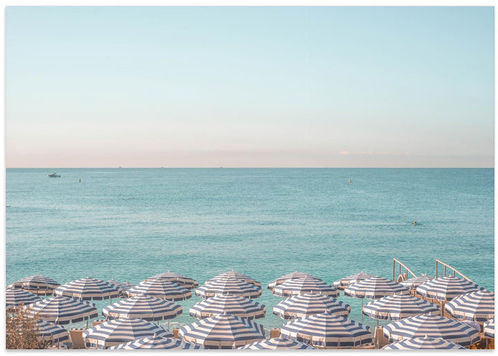 Fine Art Print, Riviera Beach Umbrellas