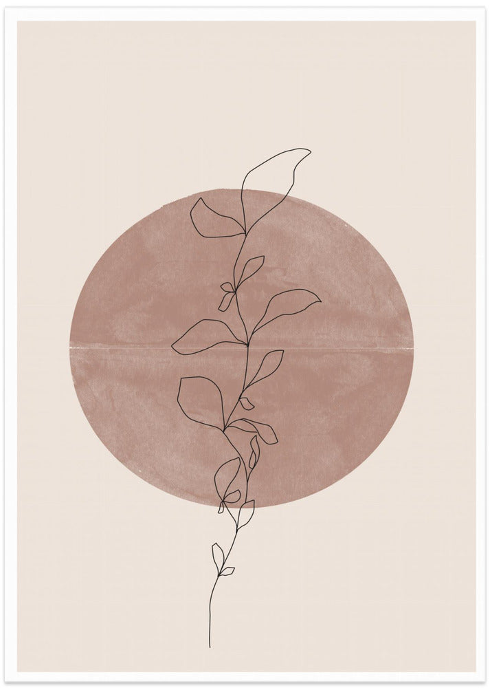 Fine Art Print, Line Flower