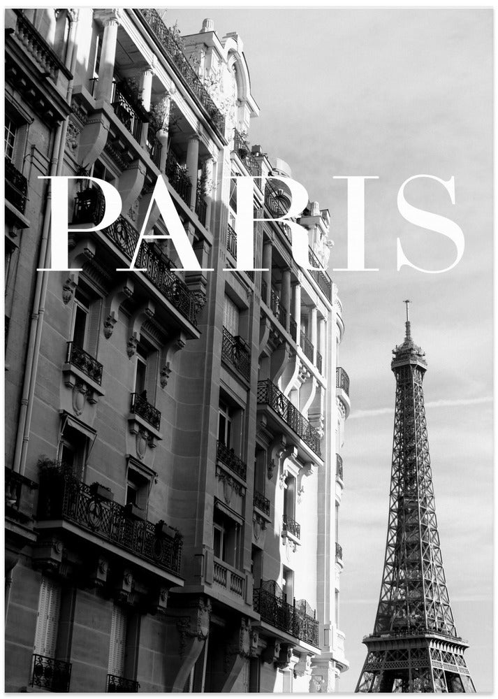 Fine Art Print, Paris Text 3