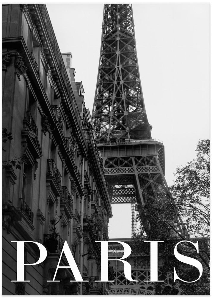 Fine Art Print, Paris Text 1