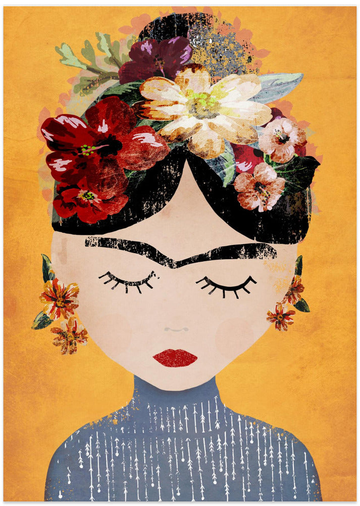 Fine Art Print, Frida (Yellow Version)