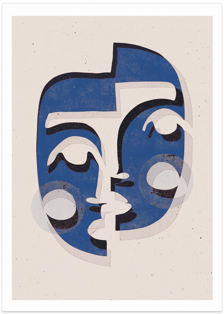 Fine Art Print, The Mask (Blue)