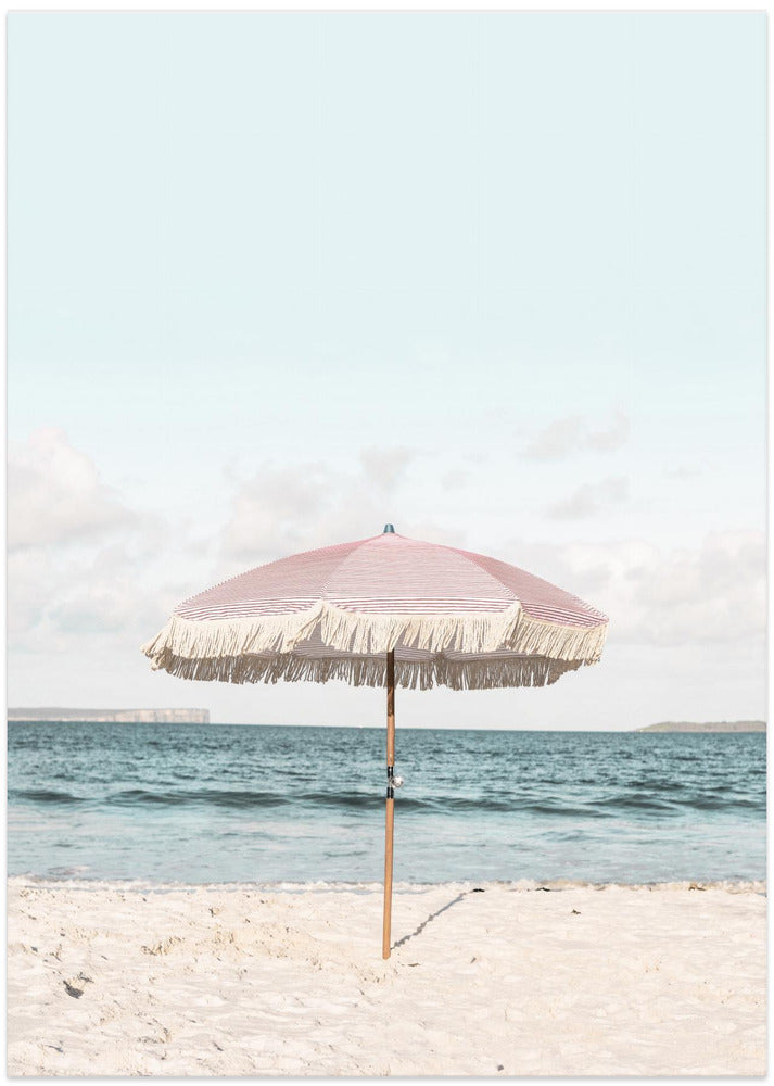 Fine Art Print, Pink Umbrella