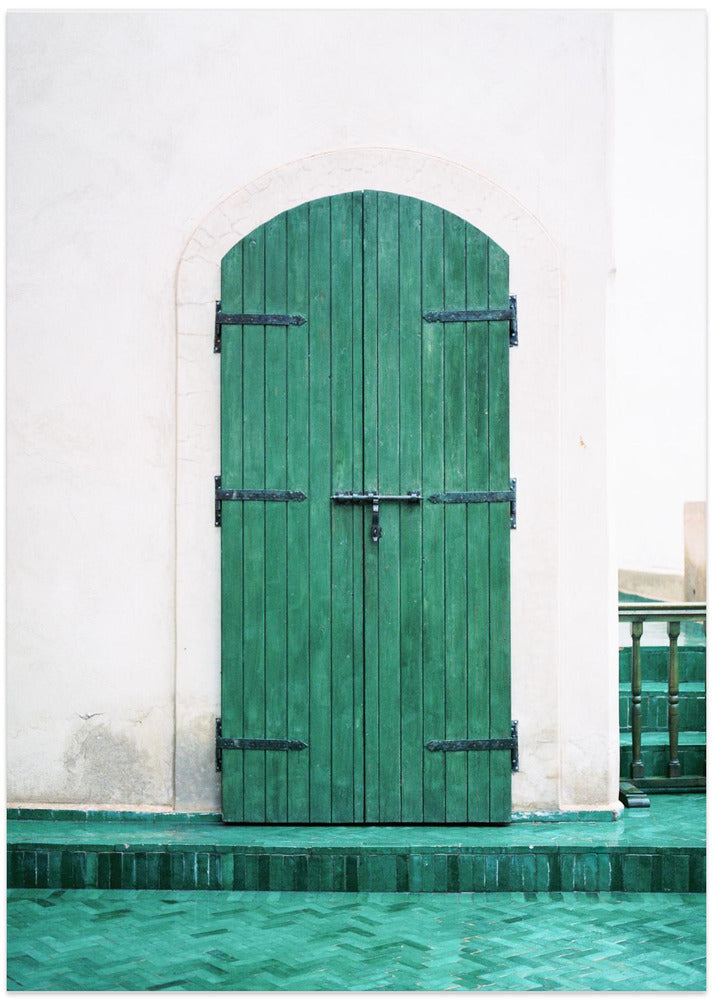 Fine Art Print, Marrakesh Green Door