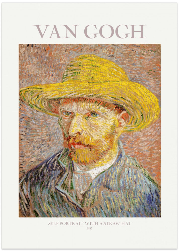 Fine Art Print, Self Portrait With Straw Hat