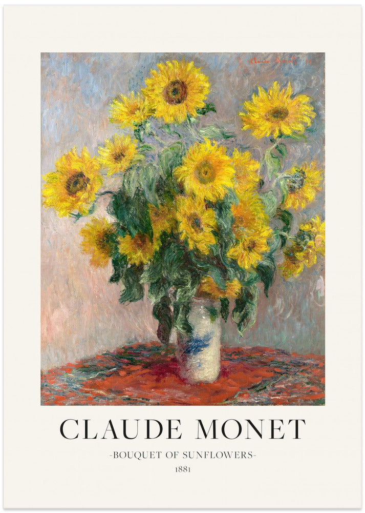 Fine Art Print, Bouquet Of Sunflowers