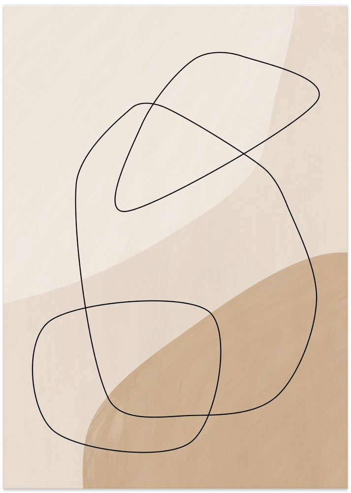 Fine Art Print, Graphic Shapes &amp; Lines Poster