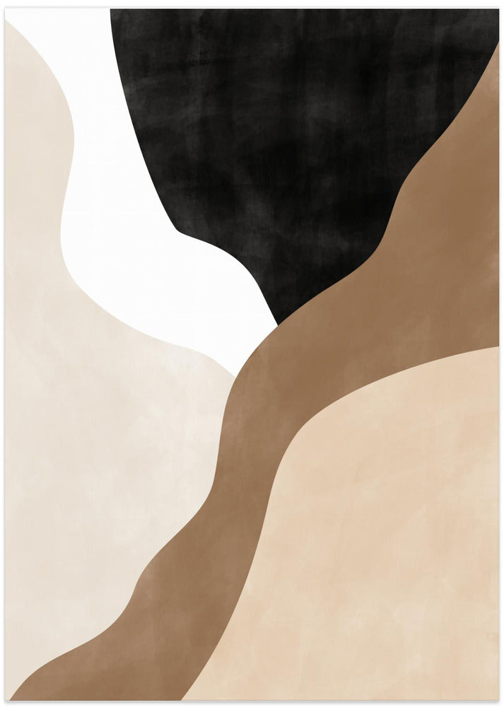 Fine Art Print, Abstract Beige and Brown Art No.2