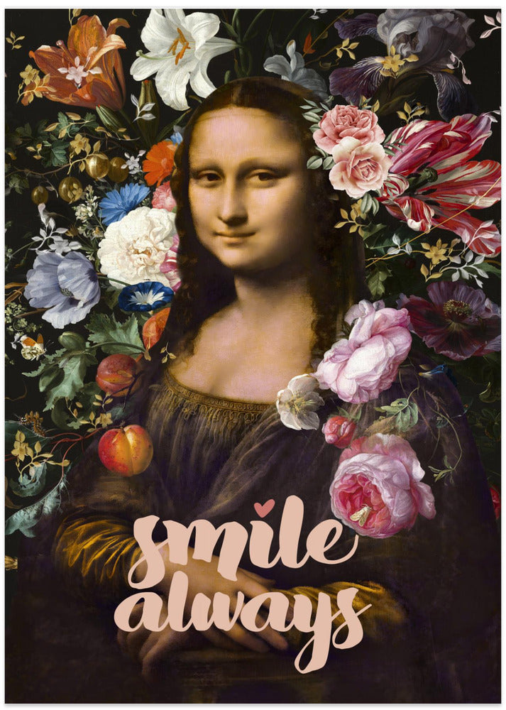 Fine Art Print, Smile Always, Mona Lisa