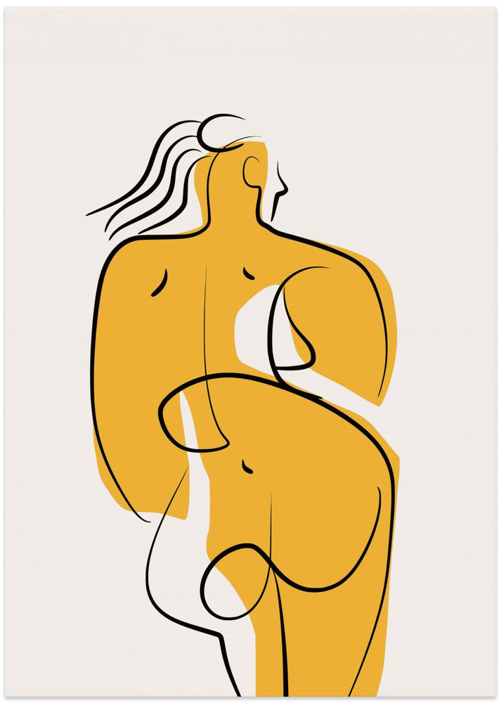 Fine Art Print, Lines and Curves In Nude