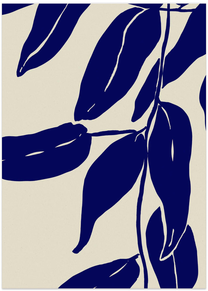 Fine Art Print, Blue Leafs