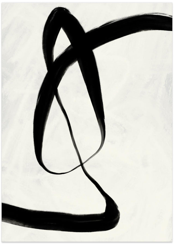 Fine Art Print, Black Strokes No 7