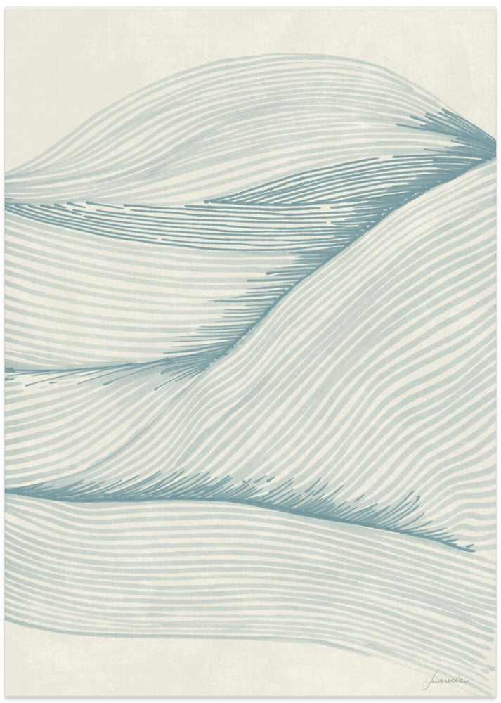 Fine Art Print, Ocean in lines 02