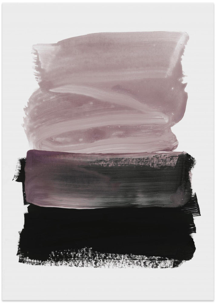 Fine Art Print, Mauve & Black